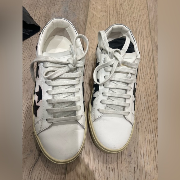 Saint Laurent Leather SL/06 Low-Top Star Sneakers in size 37 - Picture 5 of 13